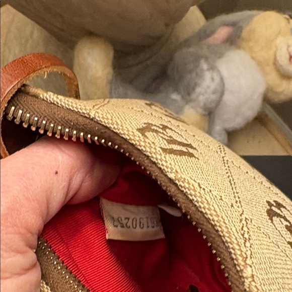 Dooney & Bourke Beige and Brown Itty Bitty Bag - Picture 9 of 9